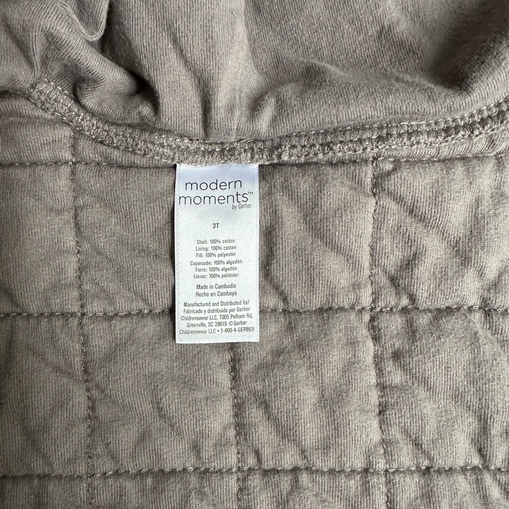 Modern Moments 3T Gray Hooded Jacket - Picture 4 of 8